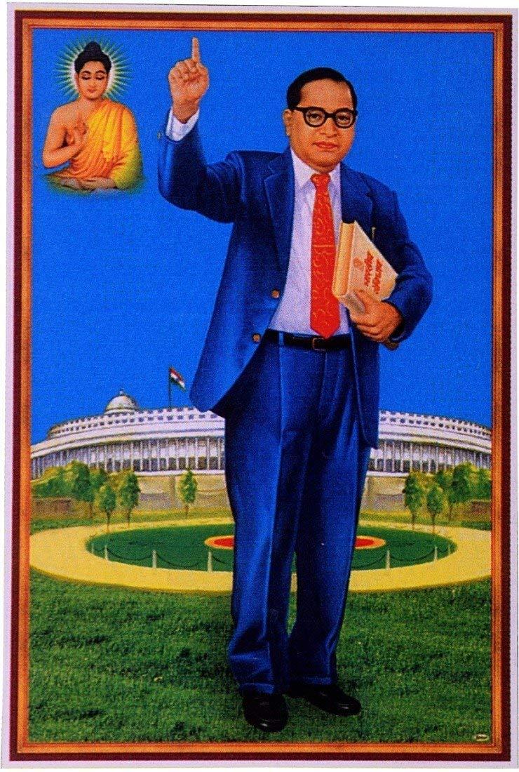 740x1100 br ambedkar photo wallpaper, painting, poster, art