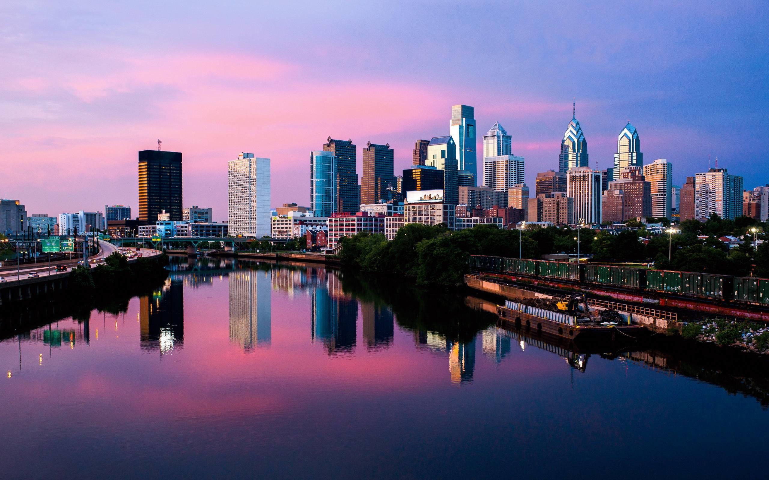 2560x1600 Philadelphia Skyline Wallpaper background picture