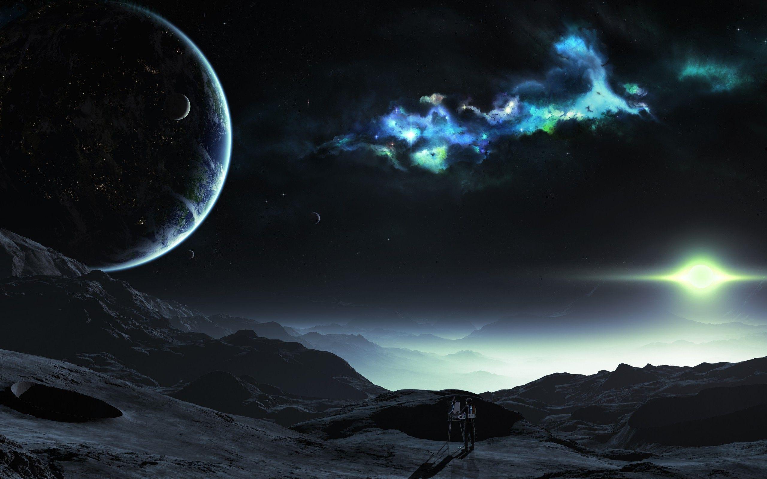 2560x1600 space, Planet, Futuristic Wallpaper HD / Desktop and Mobile Background