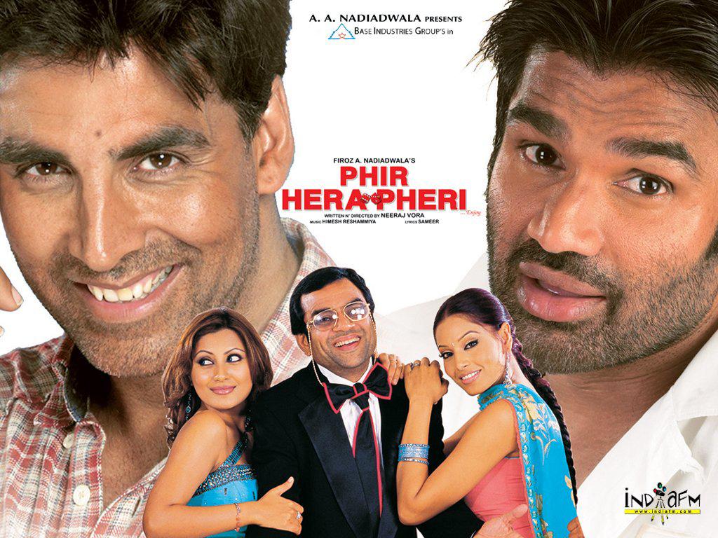 1024x768 Phir Hera Pheri 2006 Wallpaper. Phir Hera Pheri 2006 HD Image. Photo Akshay Kumarrimi Senparesh Rawalbipasha Basusuniel Shetty
