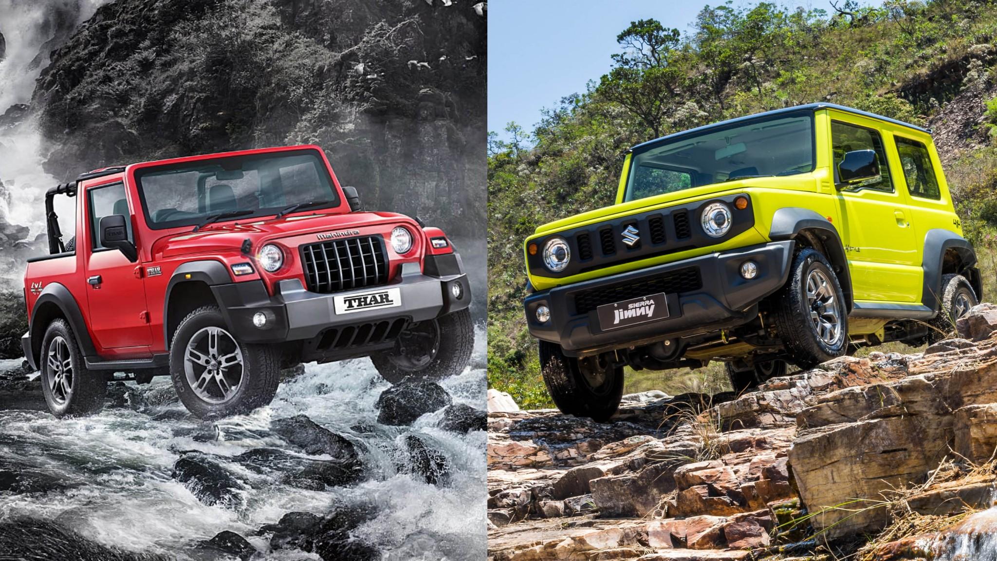 2048x1152 Mahindra Thar vs Suzuki Jimny: specs compared