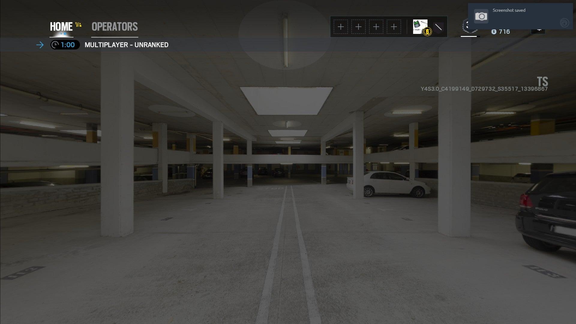 1920x1080 When Switching Between Operators and Home, it briefly flashes an image of a parking garage. Maybe a leak sneaked in somehow?: Rainbow6TTS
