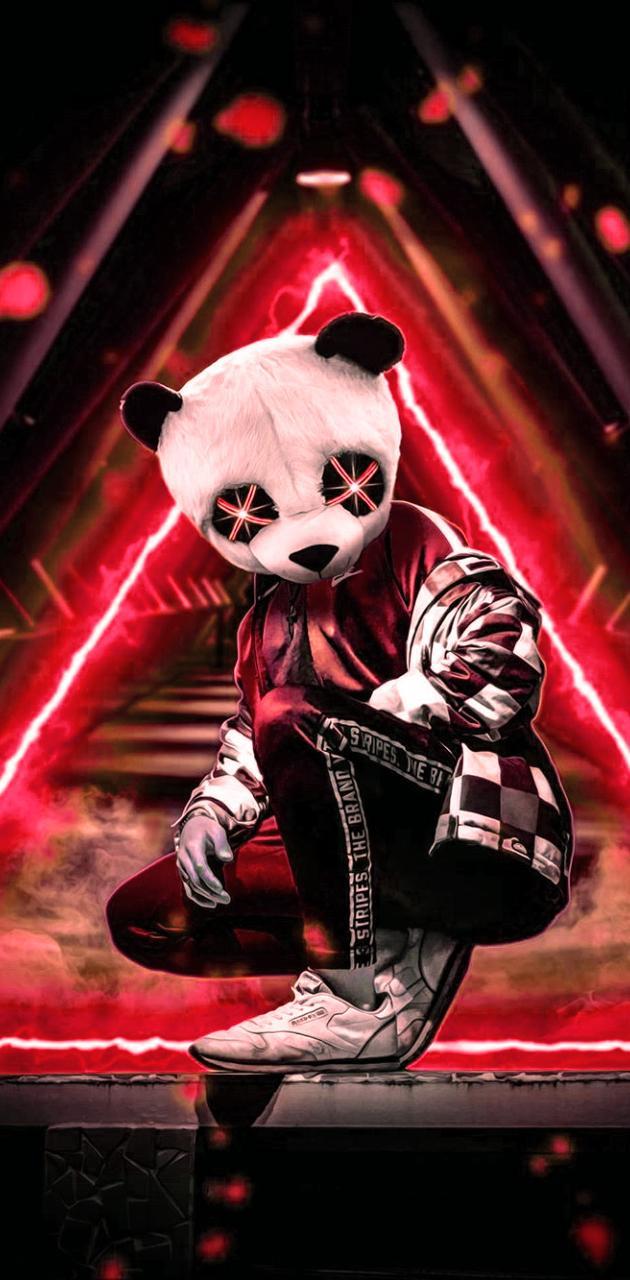 630x1280 Neon Panda wallpaper