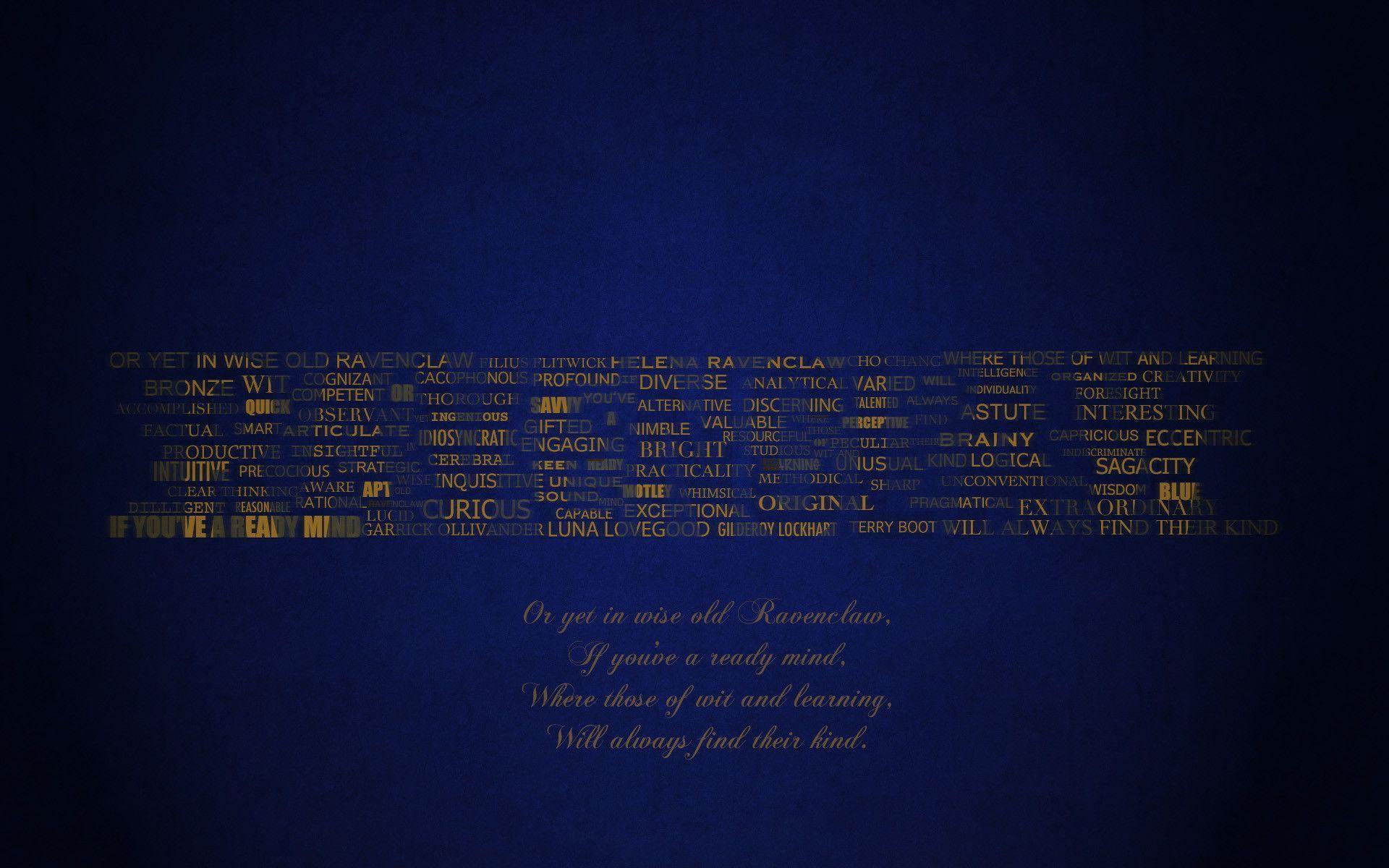 1920x1200 Ravenclaw Wallpaper