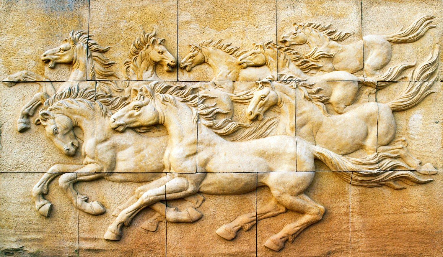 1500x872 Buy N Decor 3D Horse Wallpaper (8 X 10 FT) Online at Low Prices in India