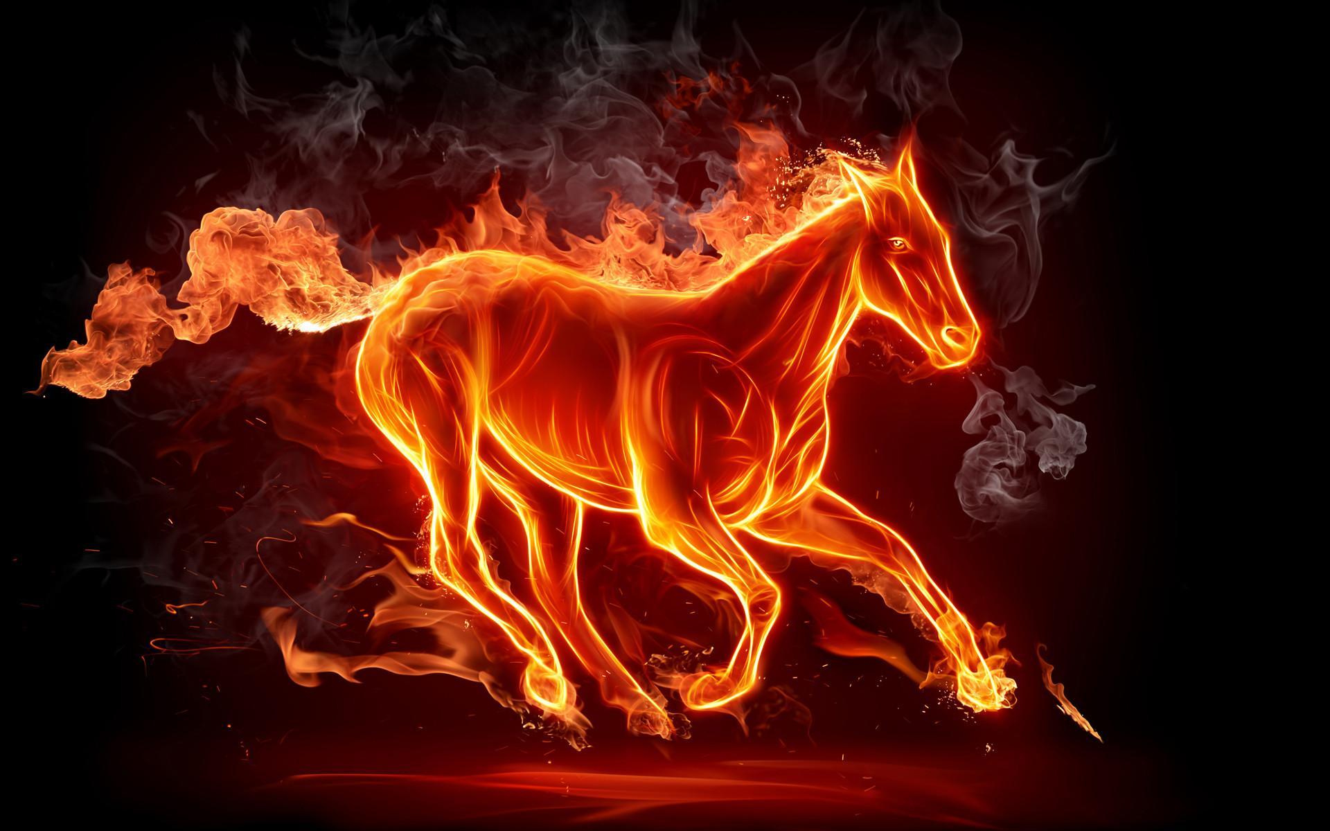 1920x1200 3D, Horse, Wallpaper