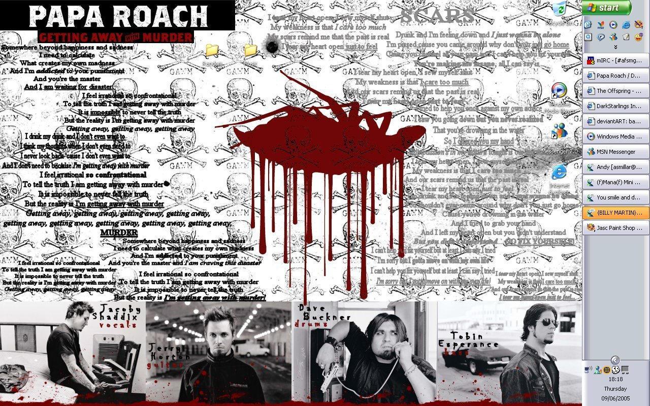 1280x800 desktop wallpaper: papa roach wallpaper