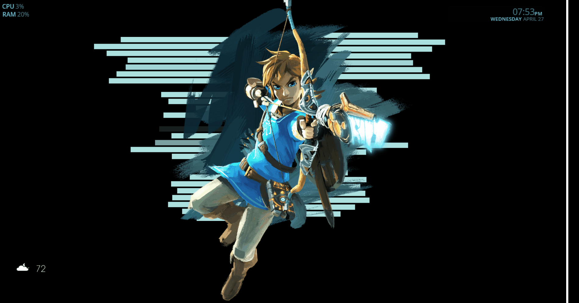 1897x993 Zelda Rainmeter Desktop V2 on Imgur