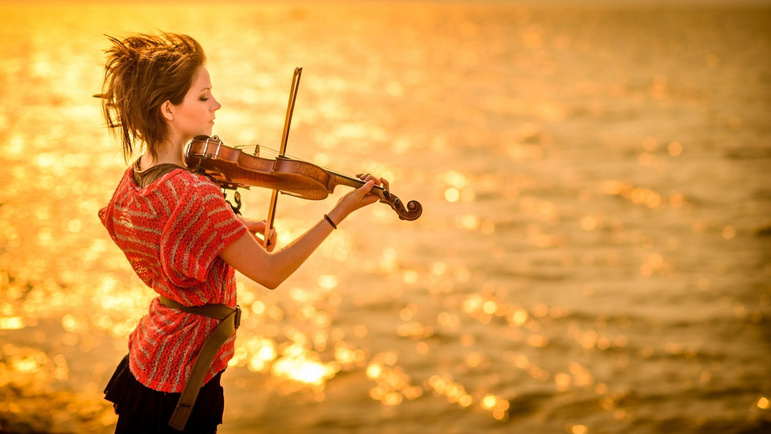2560x1441 Lindsey Stirling, Violin, Women Wallpaper HD / Desktop and Mobile Background