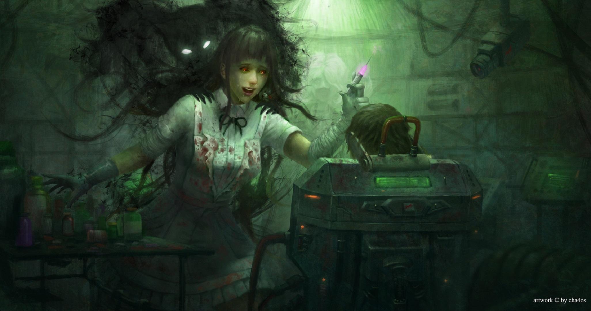 2053x1080 Remnant Of Despair: Mikan Tsumiki HD Wallpaper