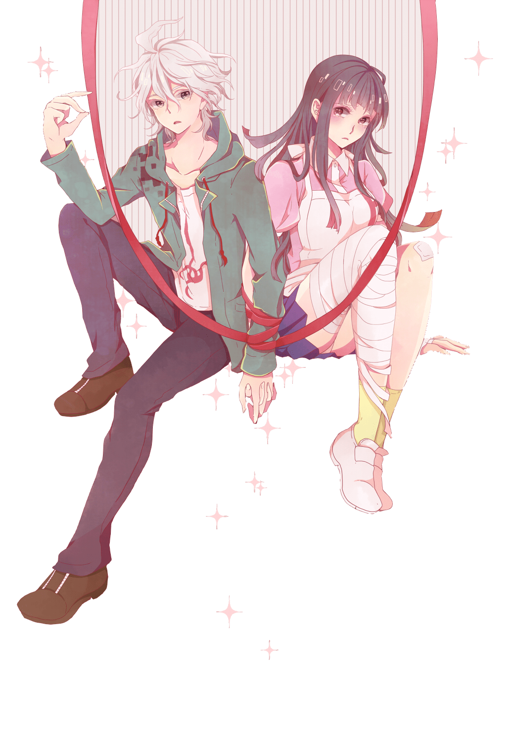 1039x1500 Nagito Komaeda And Mikan Tsumiki