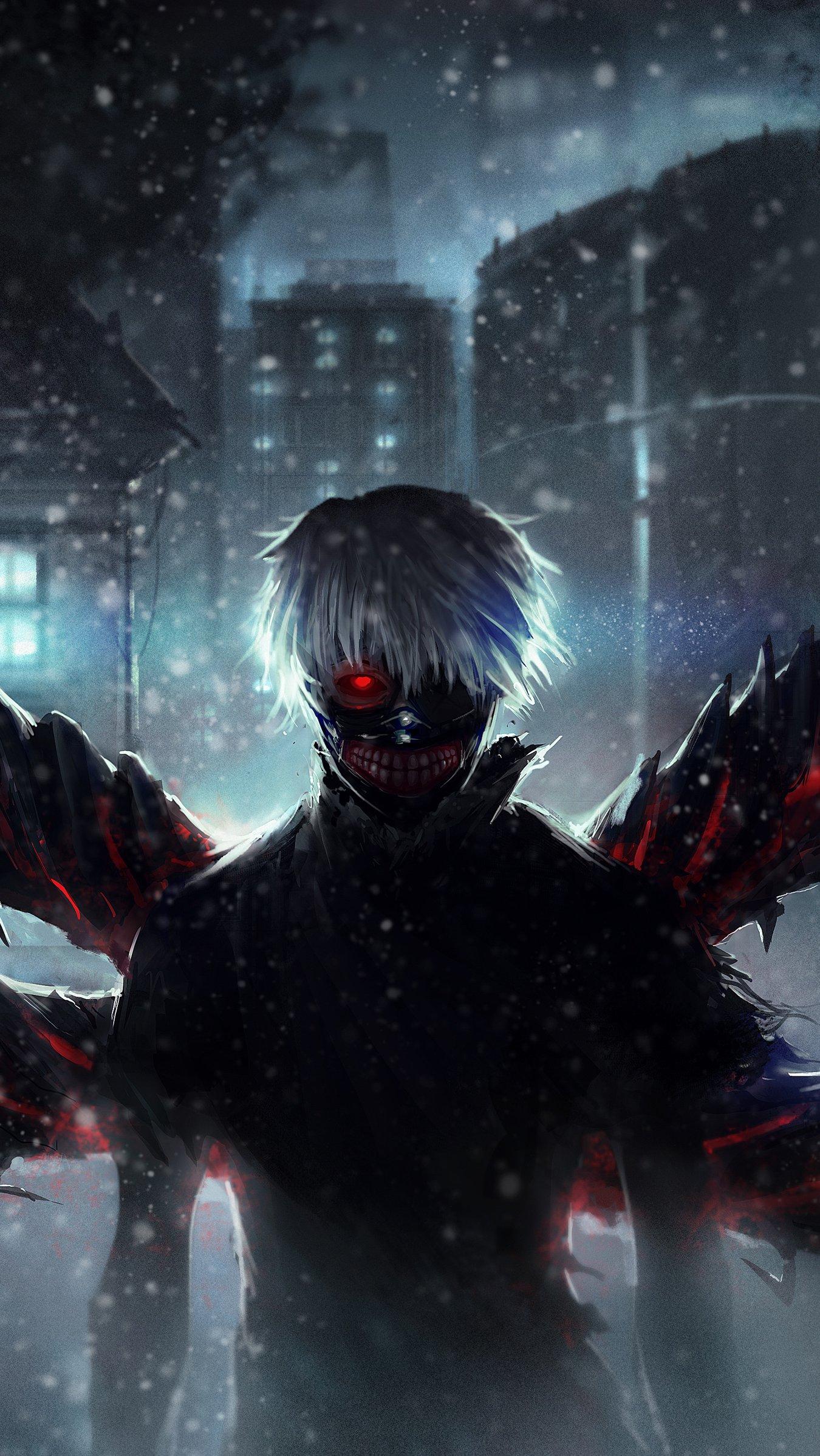 1350x2397 Ken Kaneki from Tokyo Ghoul Anime Wallpaper