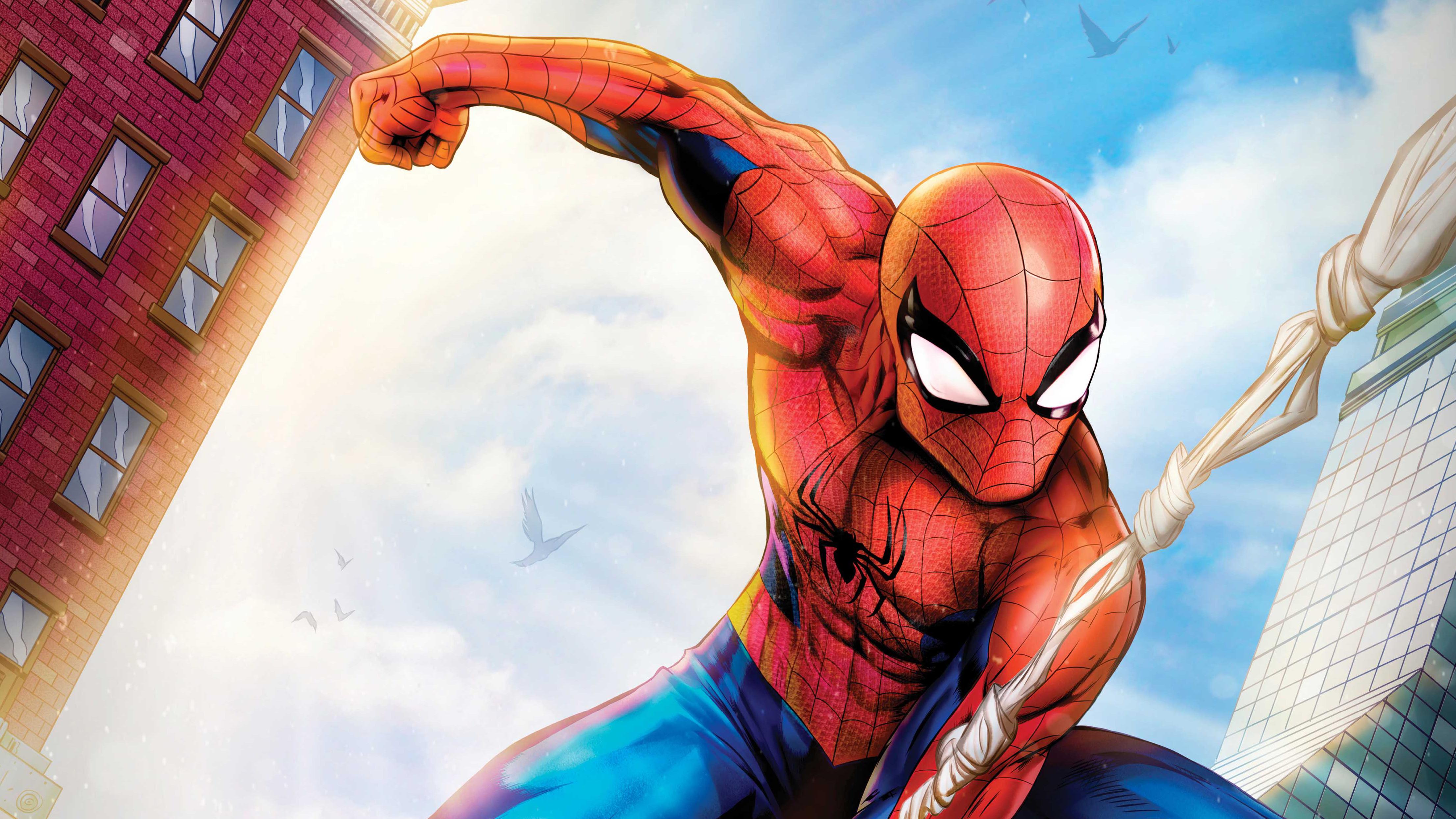 4424x2489 Wallpaper 4k Spiderman Comic Artwork Wallpaper