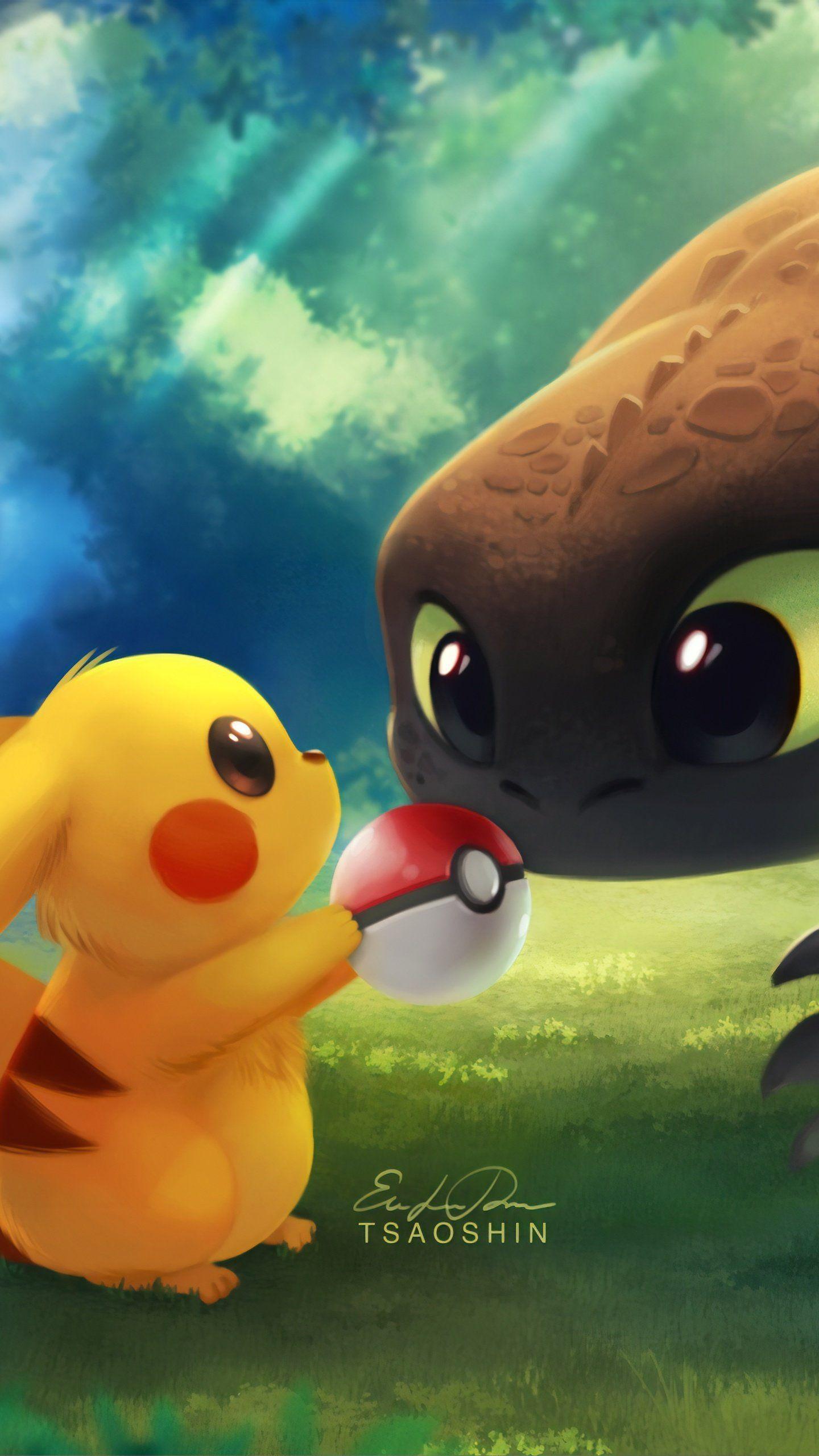 1440x2560 Pikachu With Pokeball Toothless, HD Artist Wallpaper Photo and Picture. Póster de pokemon, Pikachu, Los mejores fondos