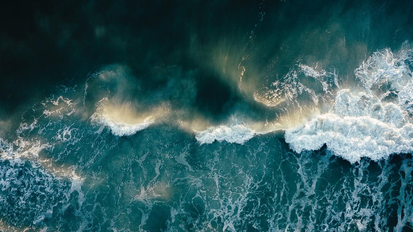 1366x768 Wallpaper Ocean, Surf, Foam, Waves Hawke How To Love A Boy