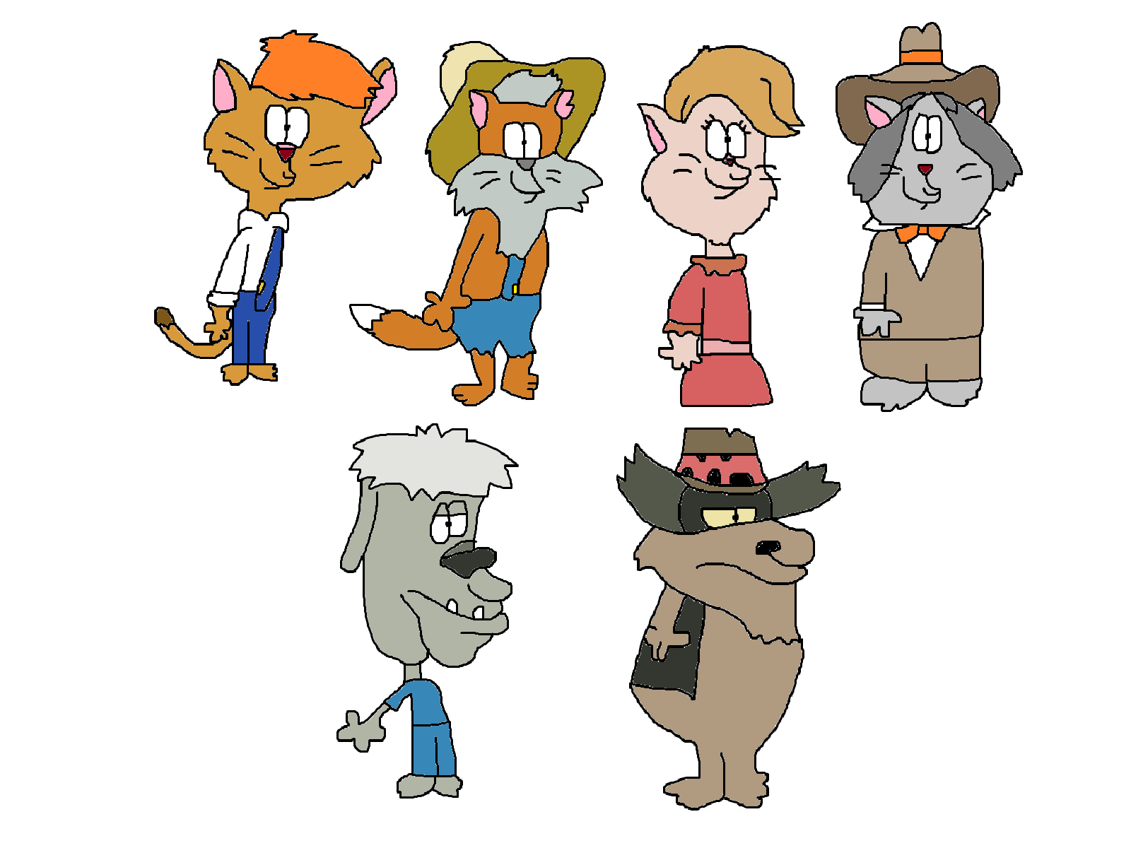 1600x1200 Luke's Drawings Sawyer the Cat Edition (YouTube stuff)