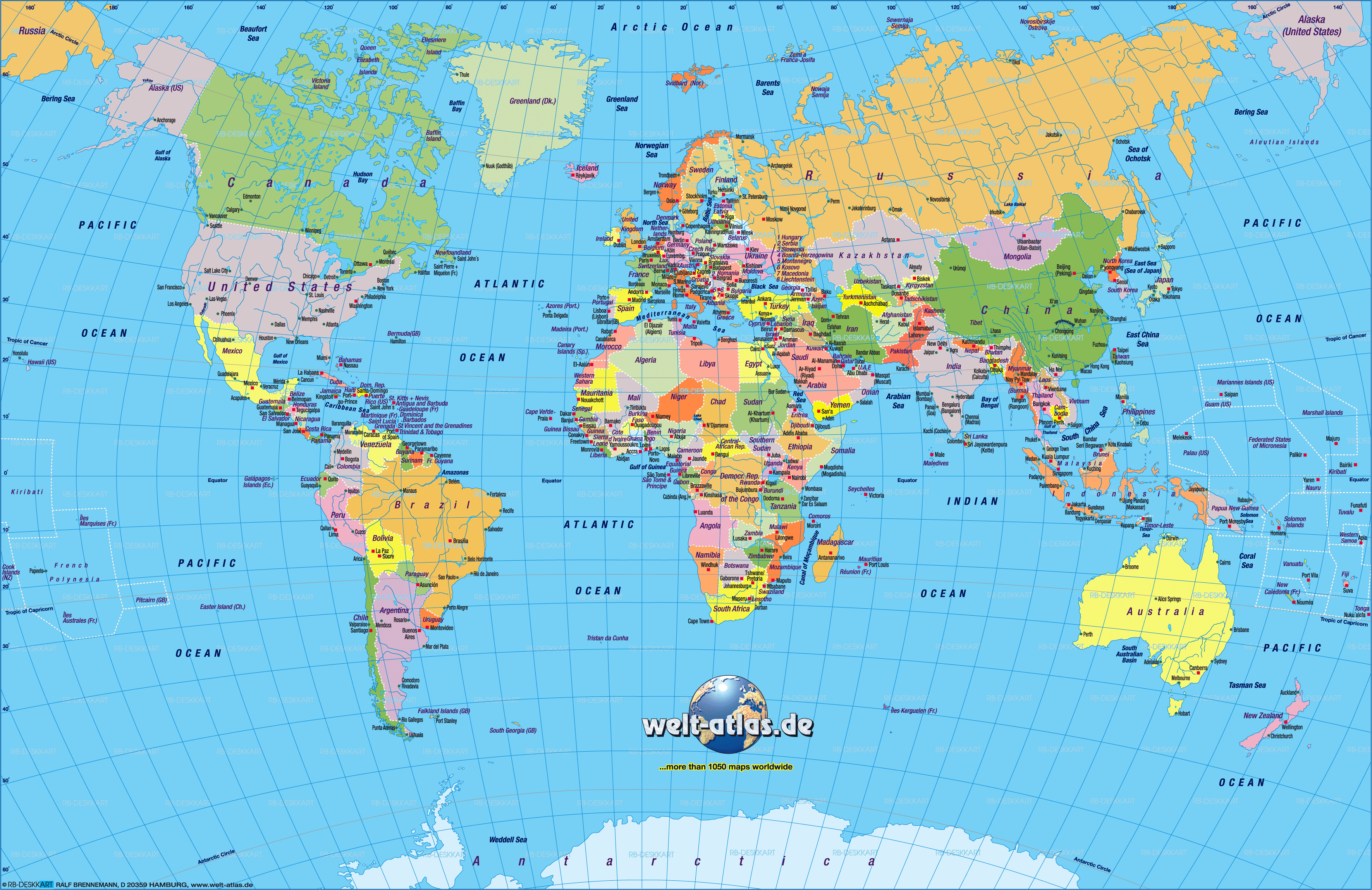 3542x2297 World Atlas