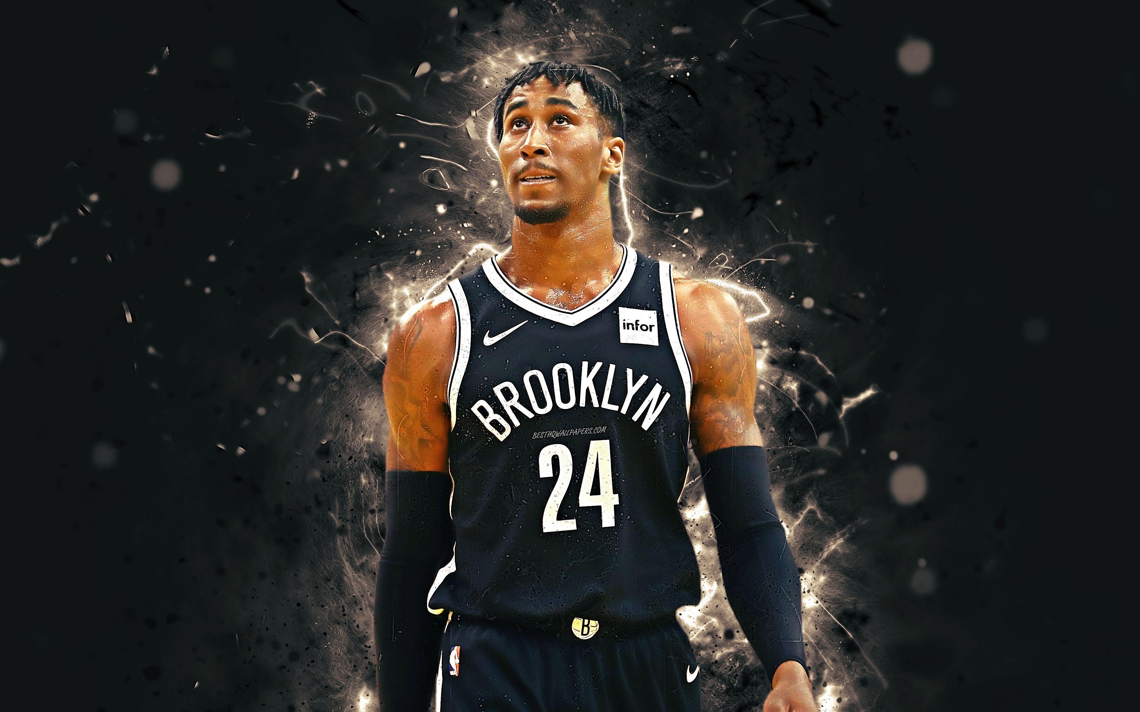 3840x2400 Download Wallpaper Rondae Hollis Jefferson, 4k, Abstract Art, NBA