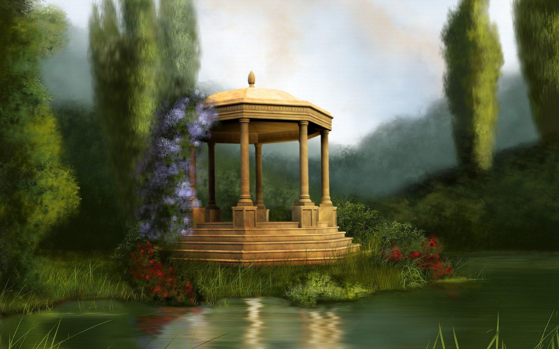 1920x1200 Gazebo HD Wallpaper and Background Image