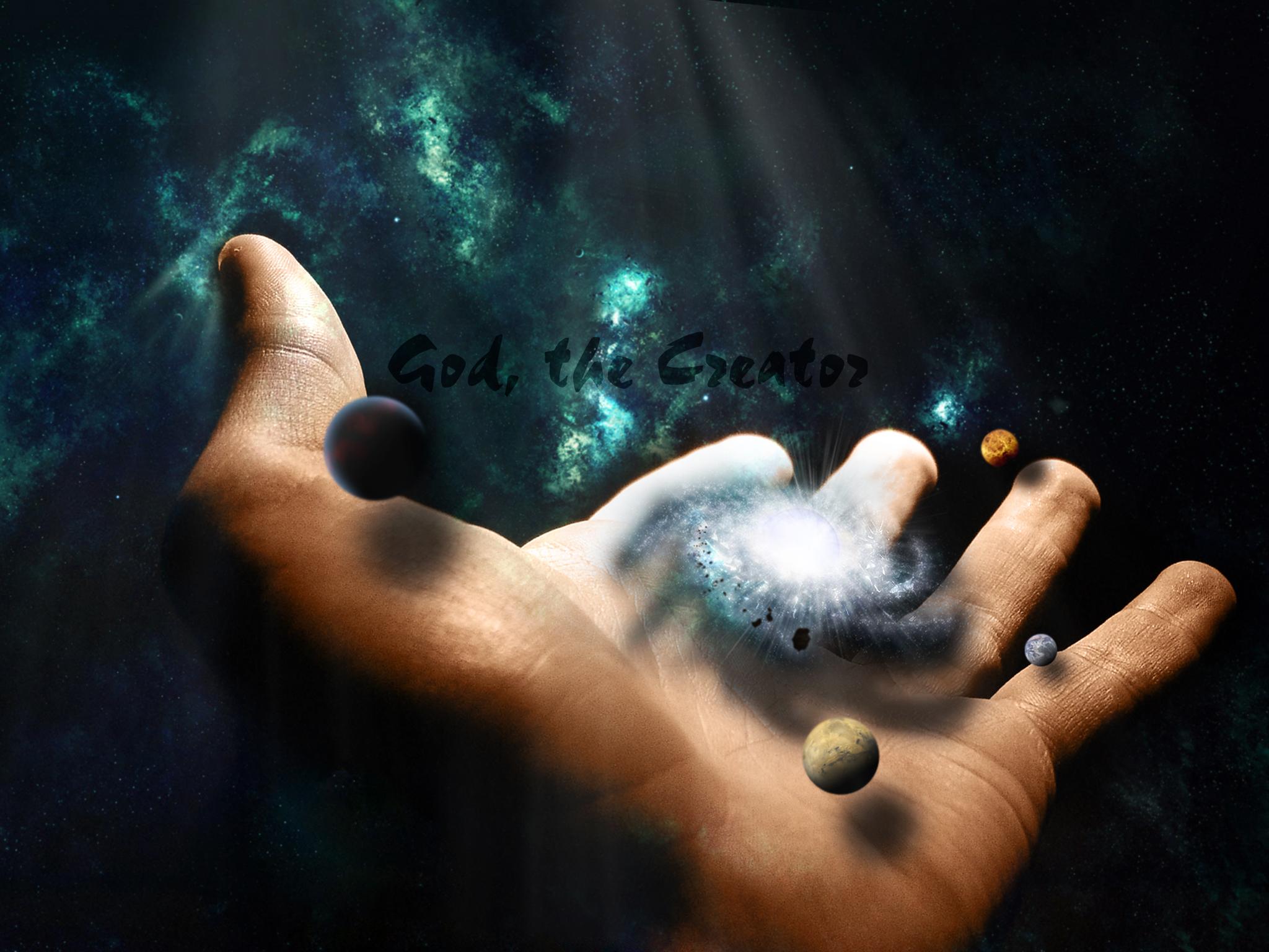 Творение богов. Сотворение Вселенной. Рука Бога. Вселенная в руках человека. Вселенная на ладони.