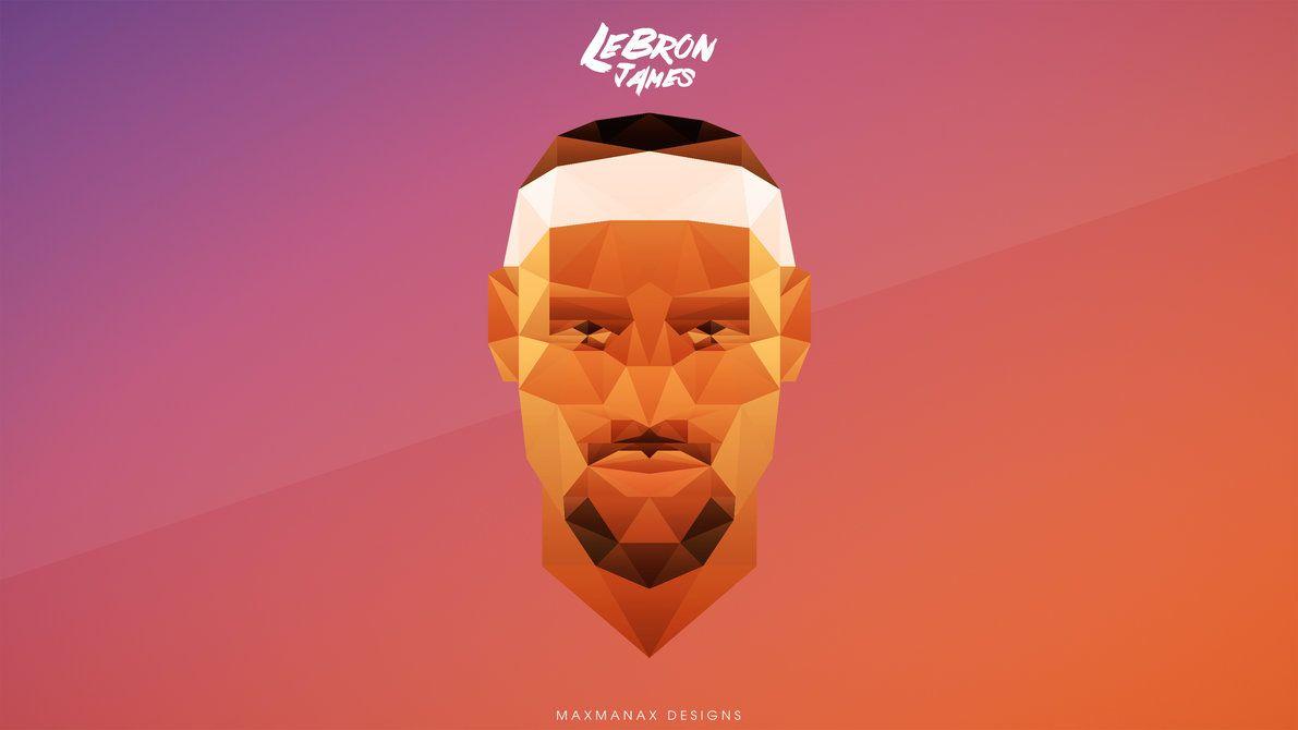 1191x670 Lebron James Low Poly 4k