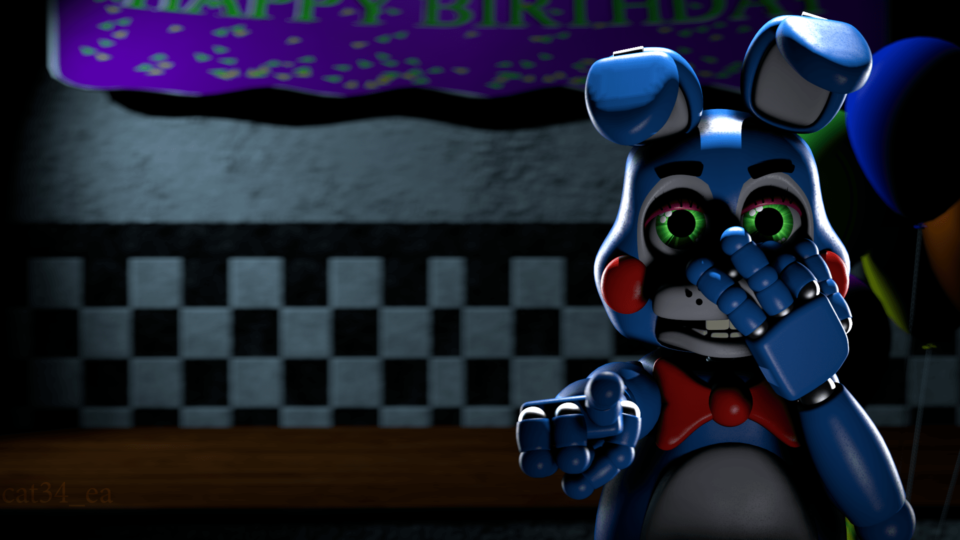 Withered bonnie mapmodel by SWS  rfivenightsatfreddys