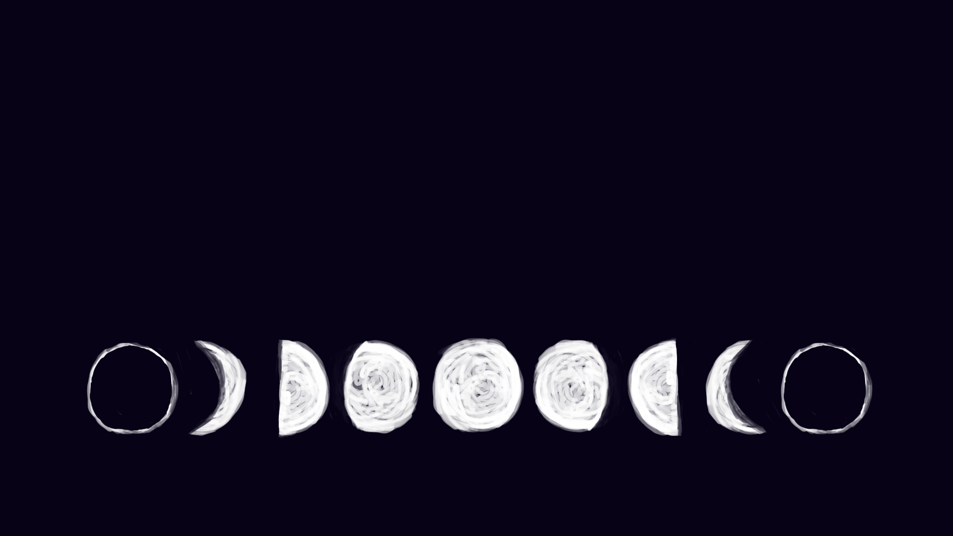 Download Moon Phases Dark Grey iPhone Wallpaper  Wallpaperscom