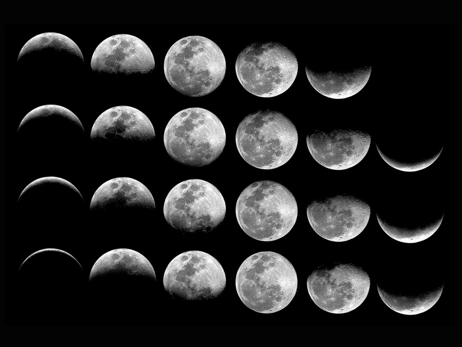 Moon Cycle Wallpapers - Top Free Moon Cycle Backgrounds - WallpaperAccess