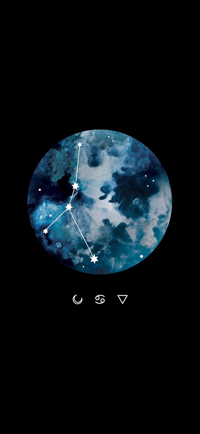 800x1732 Cancer Full Moon Wallpaper