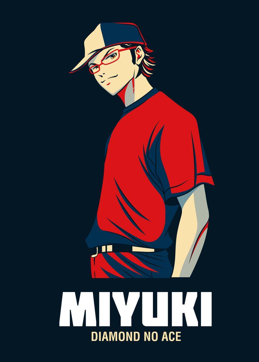 857x1200 Miyuki Kazuya Diamond Ace' Poster