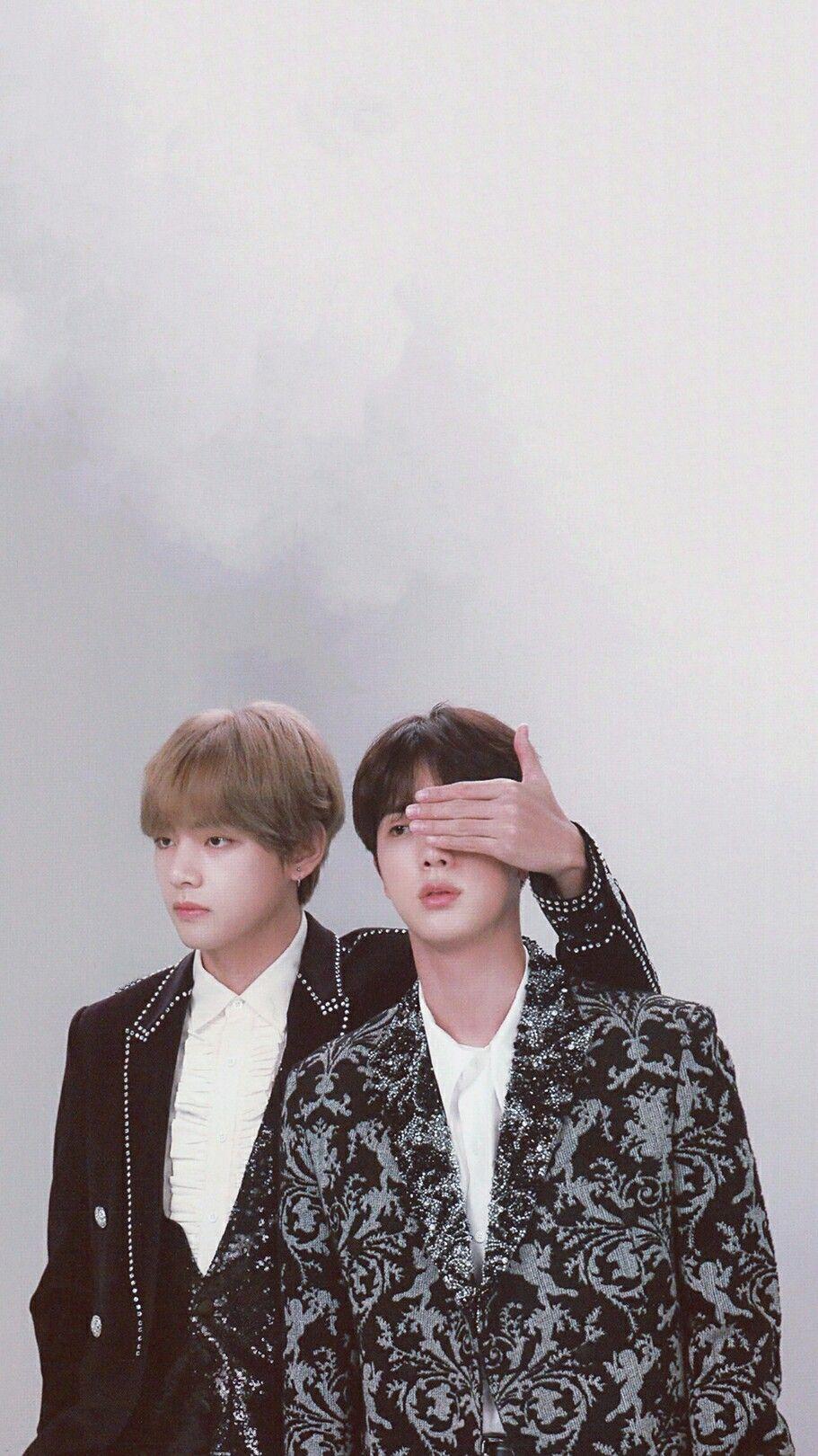 911x1620 V And Jin BTS Wallpaper