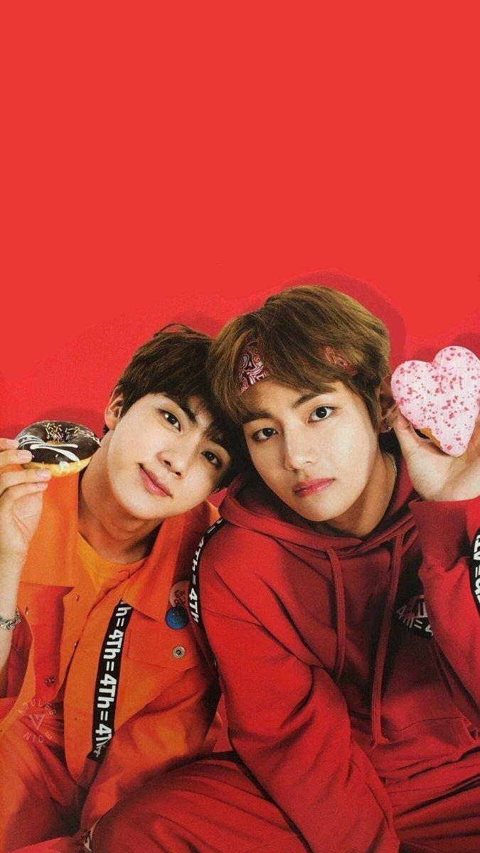 675x1200 Jules & V Wallpaper ❤ {Like Retweet If You Use} #BTS #방탄소년단 #bangtanboys #bulletproofboys #beyondthescene #jin #seokjin #석진 #진 #kimseokjin #김석진 #worldwidehandsome #v #뷔 #kimtaehyung #taehyung #tae #태 #taetae #태캐 #