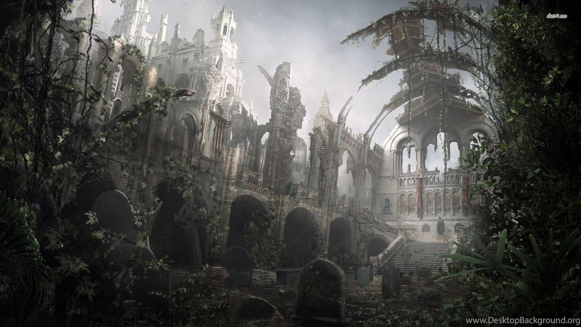 1920x1080 Old Castle Ruins Wallpaper Fantasy Wallpaper Desktop Background