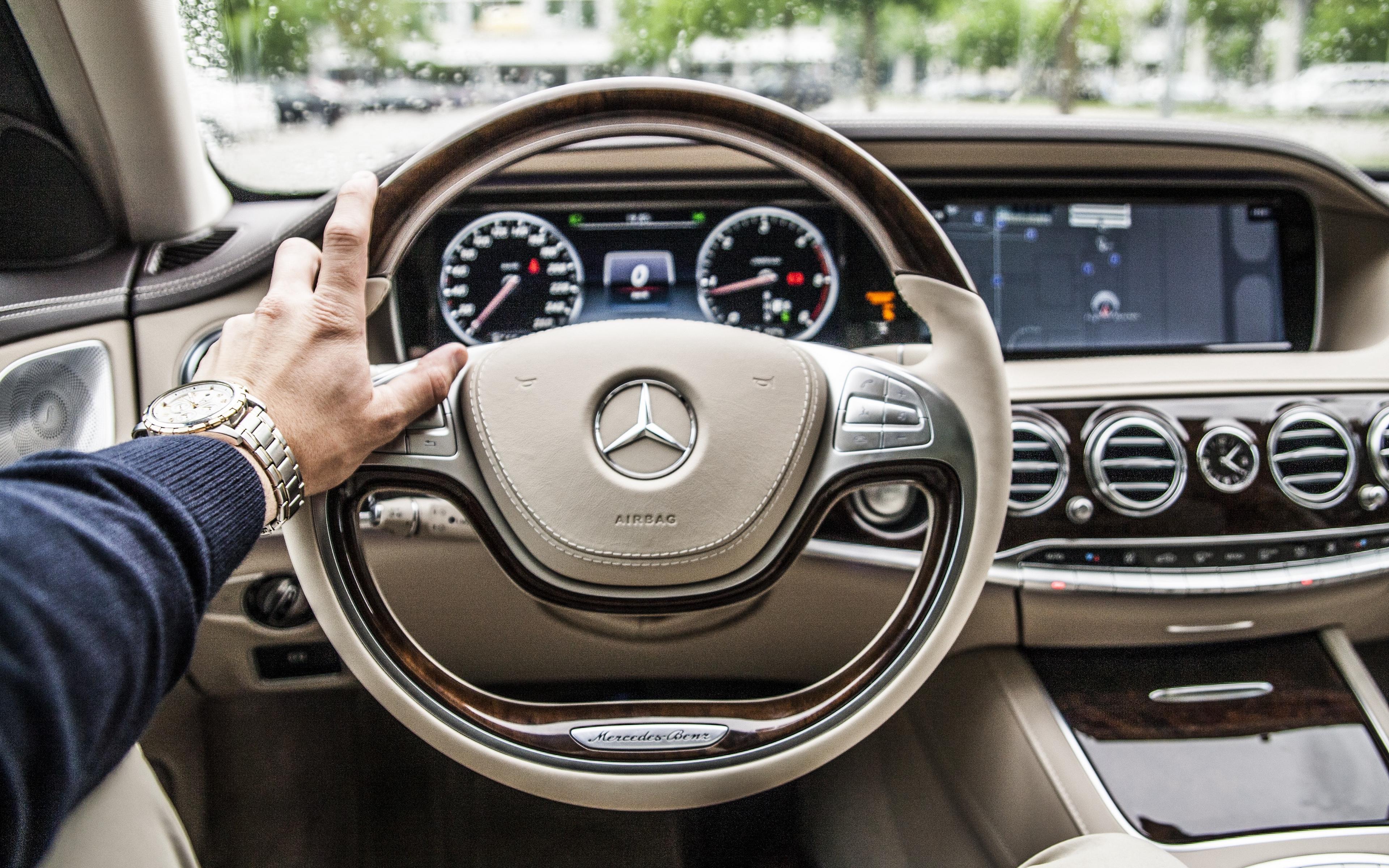 3840x2400 Steering Wheel Wallpaper