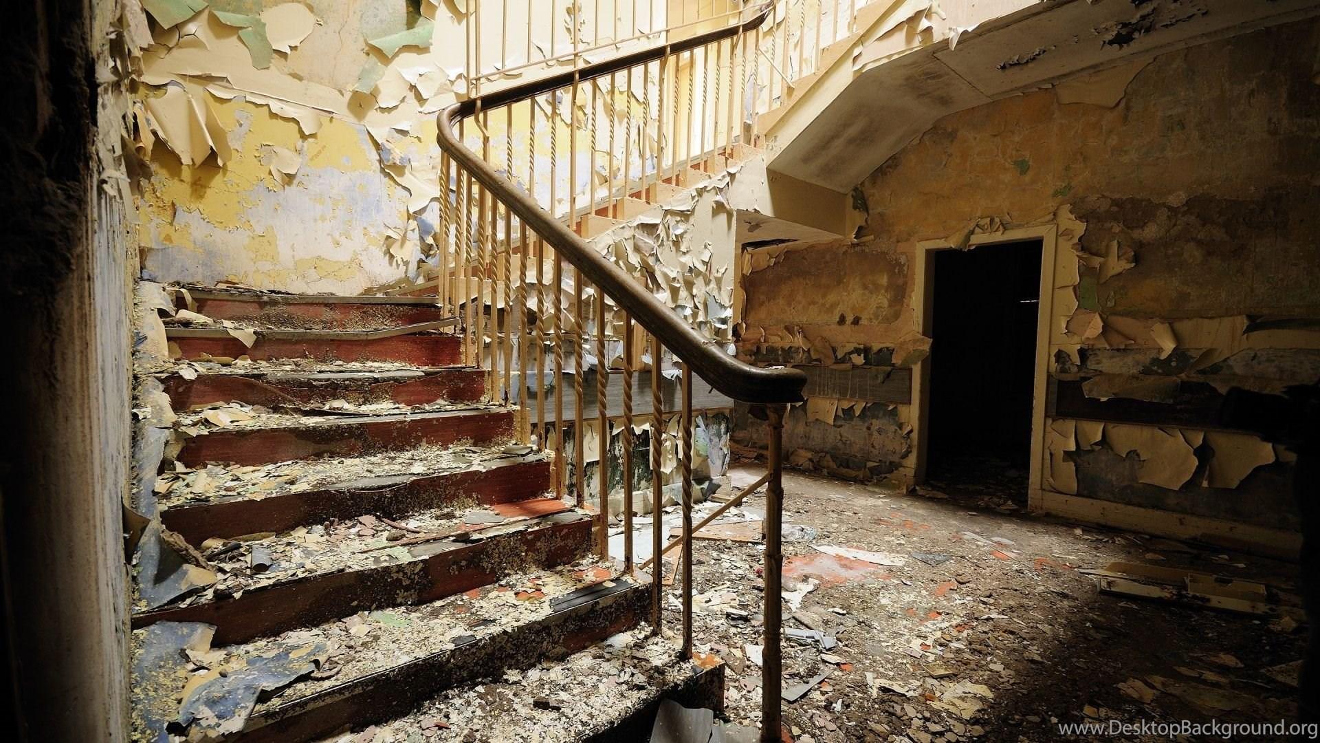 1920x1080 Houses: Stairs Houses Ruins House Old Ruin HD Wallpaper For HD 16. Desktop Background