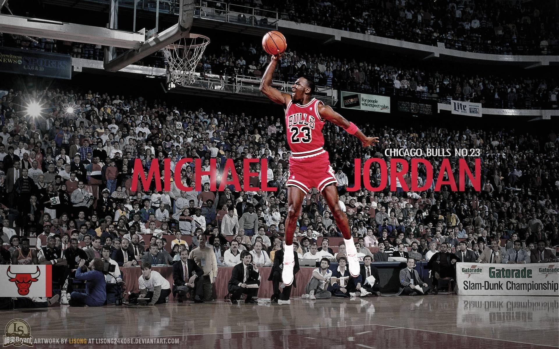 1920x1200 Michael Jordan Dunk Wallpaper background picture