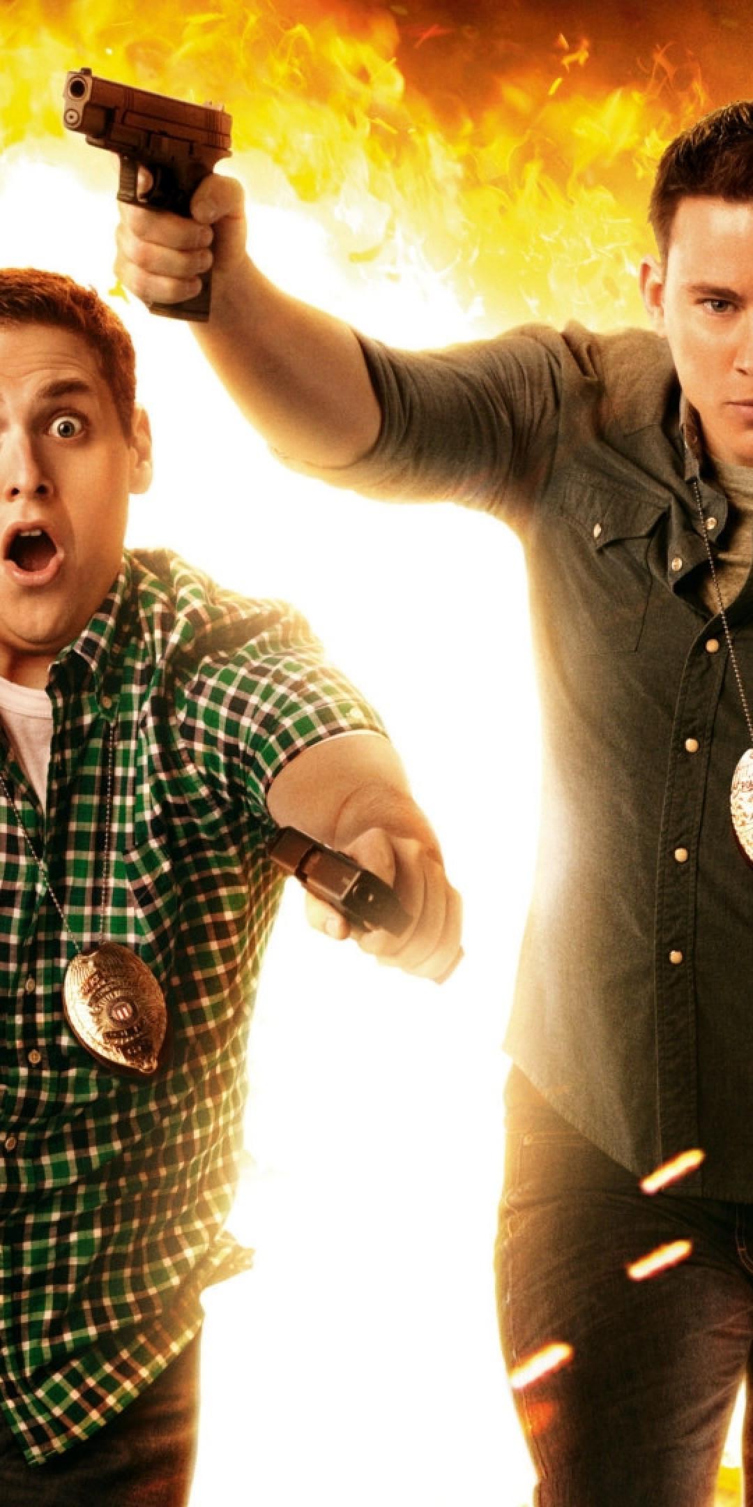 1080x2160 Download 1080x2160 Jonah Hill, Channing Tatum, 21 Jump Street, Explosion Wallpaper for Huawei Mate 10