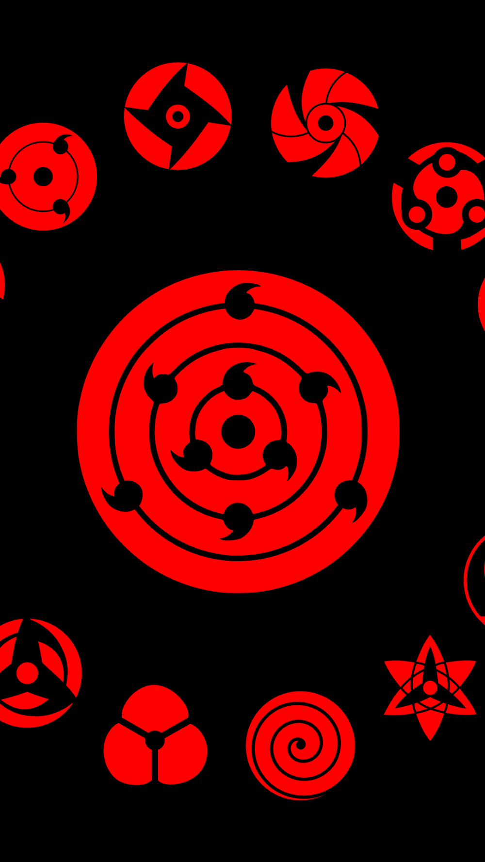 1000x1777 Red Naruto Wallpaper