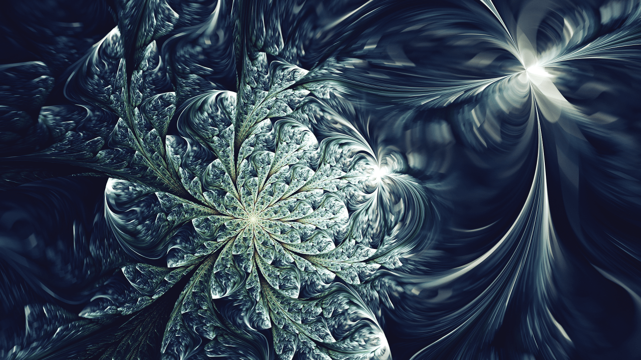 1280x720 Ice Flower Fractal wallpaper. Ice Flower Fractal
