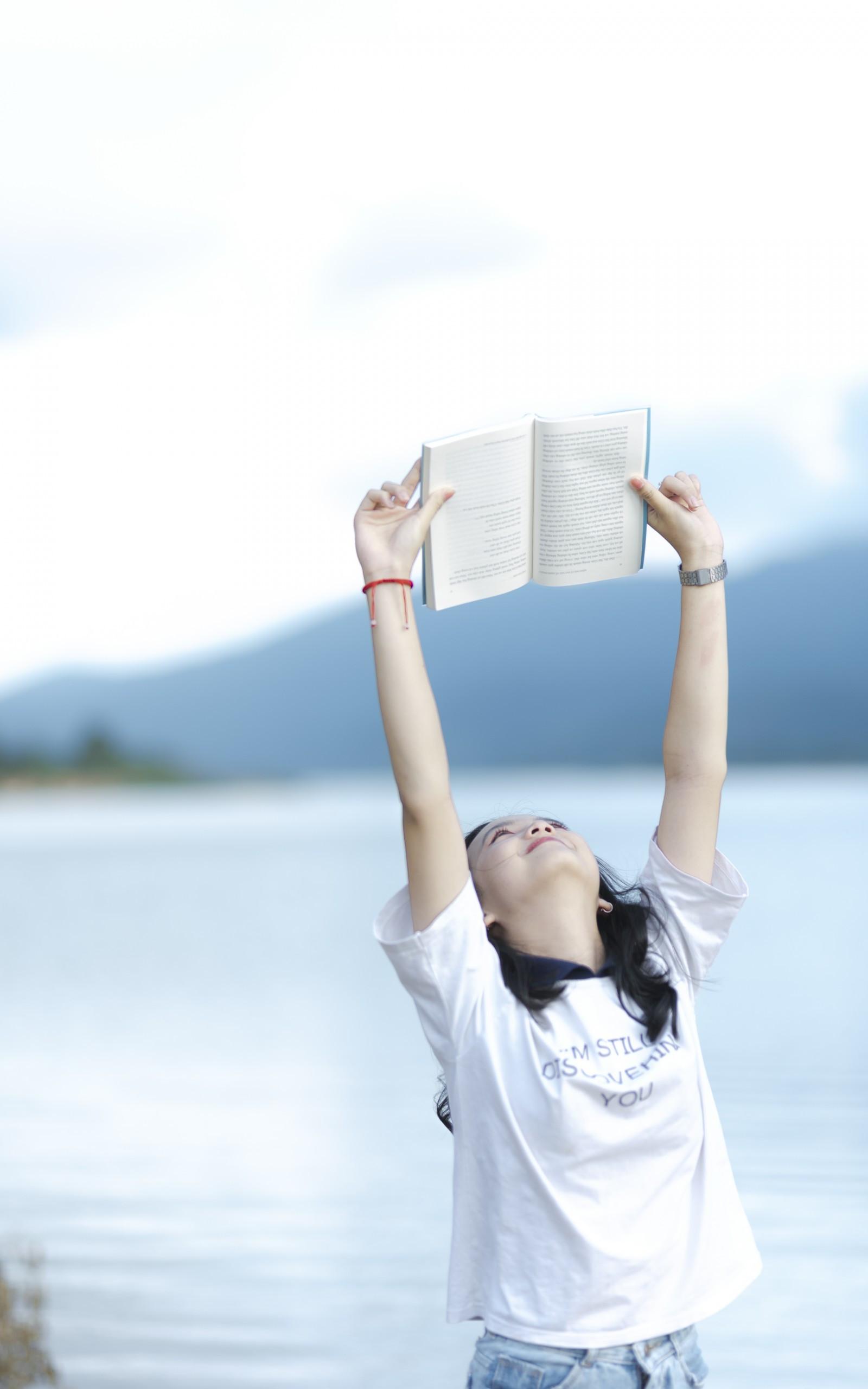 1600x2560 Download 1600x2560 Asian Woman, Student, Book, Study, Cute Wallpaper for Google Nexus 10