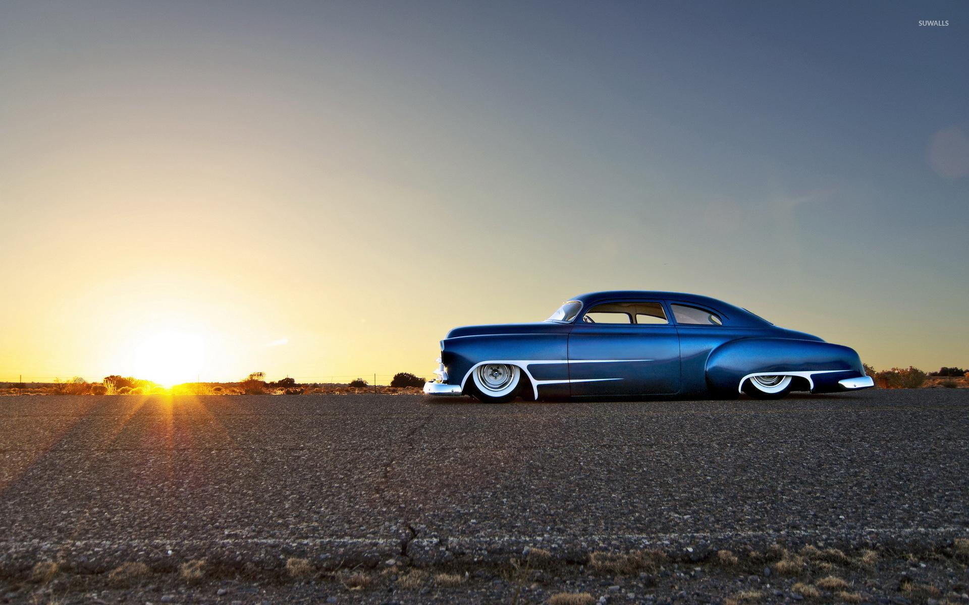 1920x1200 Blue sparkly Chevrolet lowrider side view wallpaper wallpaper