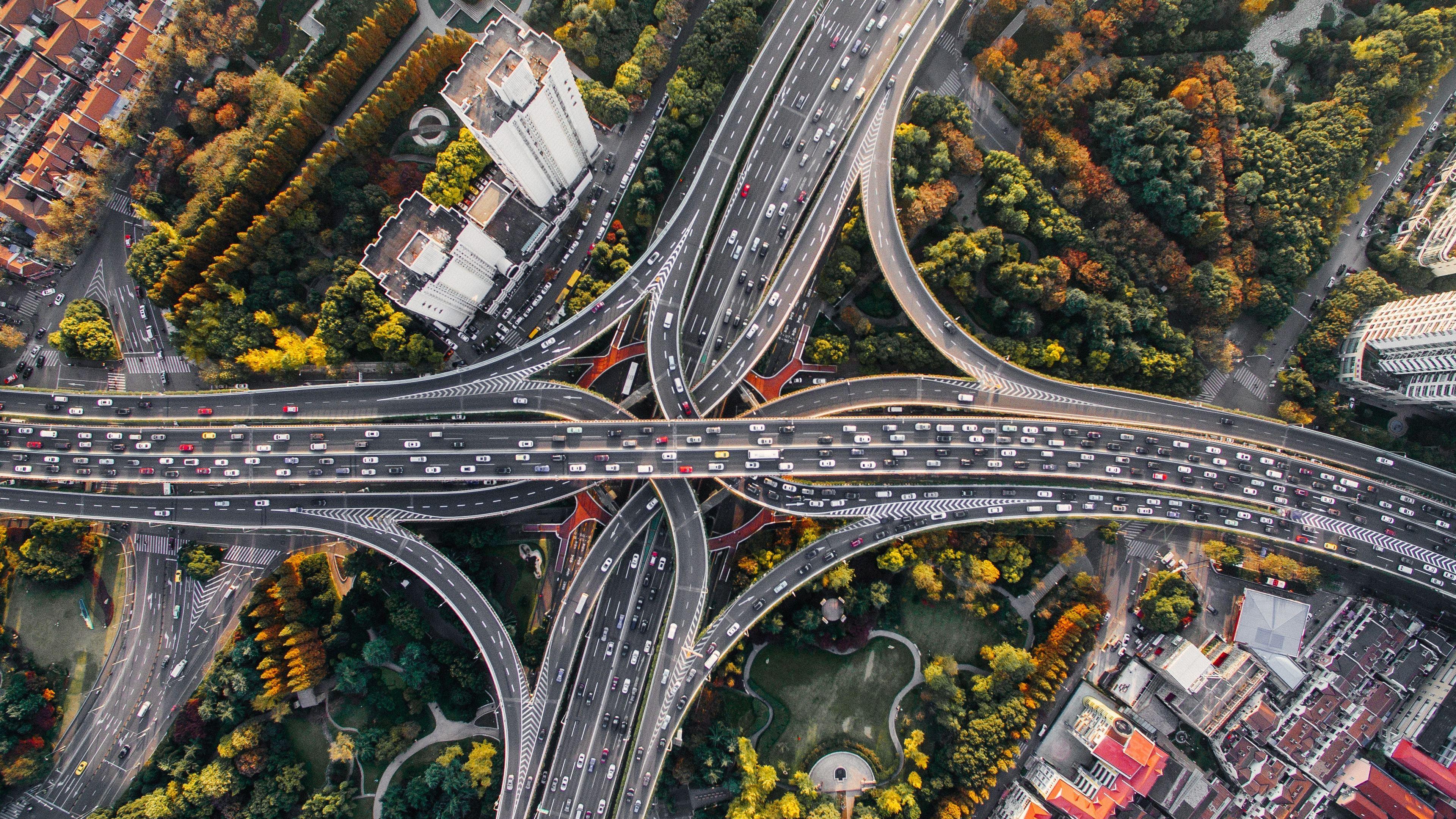 3840x2160 Wallpaper 4k Shanghai Cross Bridge China Aerial View 4k 4k Wallpaper, China Wallpaper, Hd Wallpaper, Shanghai Wallpaper, World Wallpaper