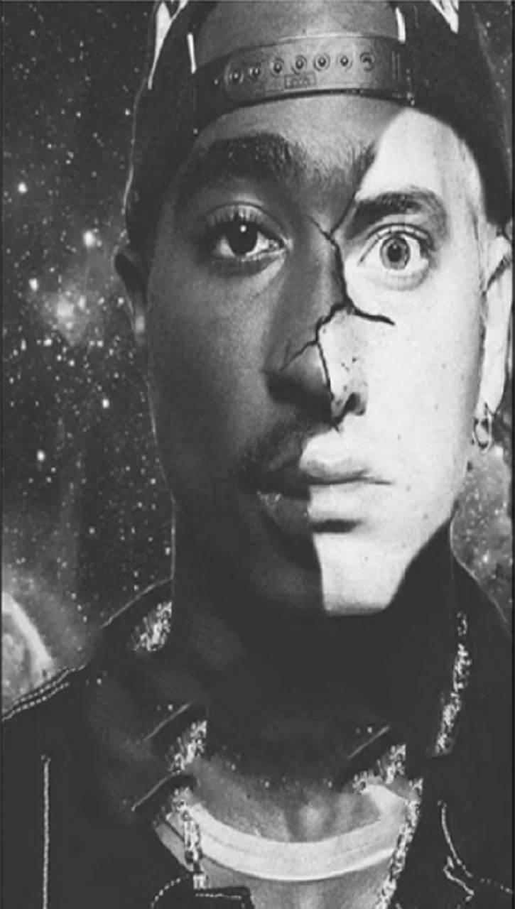 725x1280 Eminem Wallpaper Black White