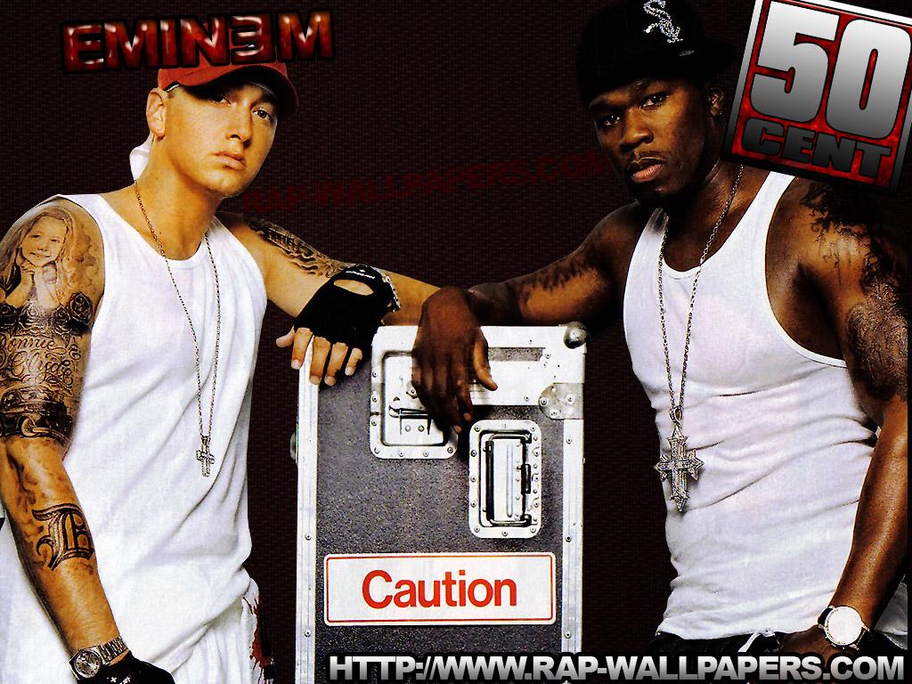 1024x768 Eminem And 50 Cent Wallpaper