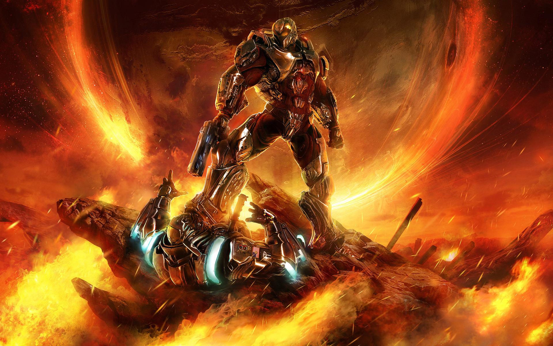 1920x1200 Halo Flood Wallpaper