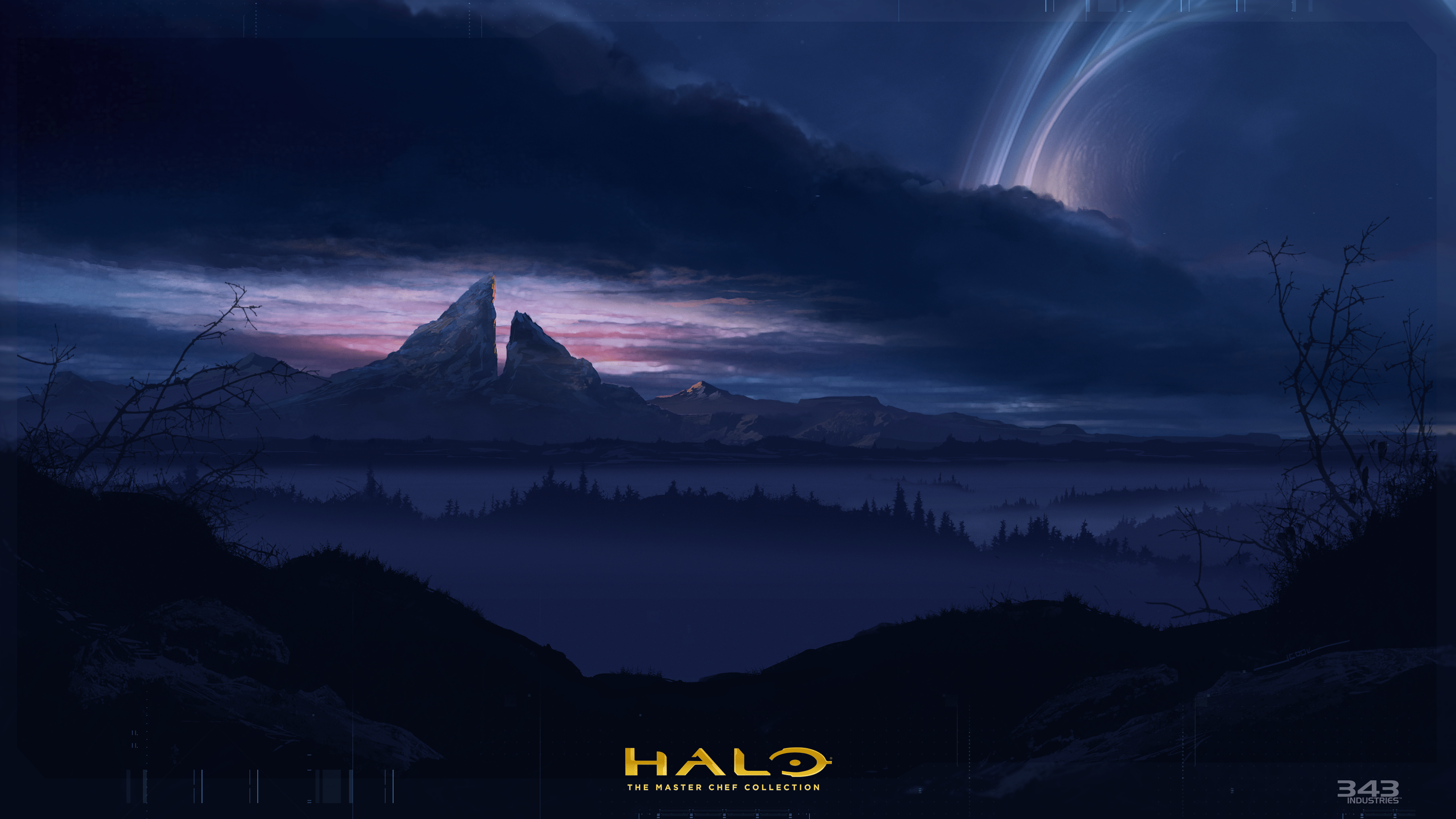 3840x2160 halo wallpaper, darkness, illustration, helmet, photography, digital compositing, art, space, graphic design, games, smoke