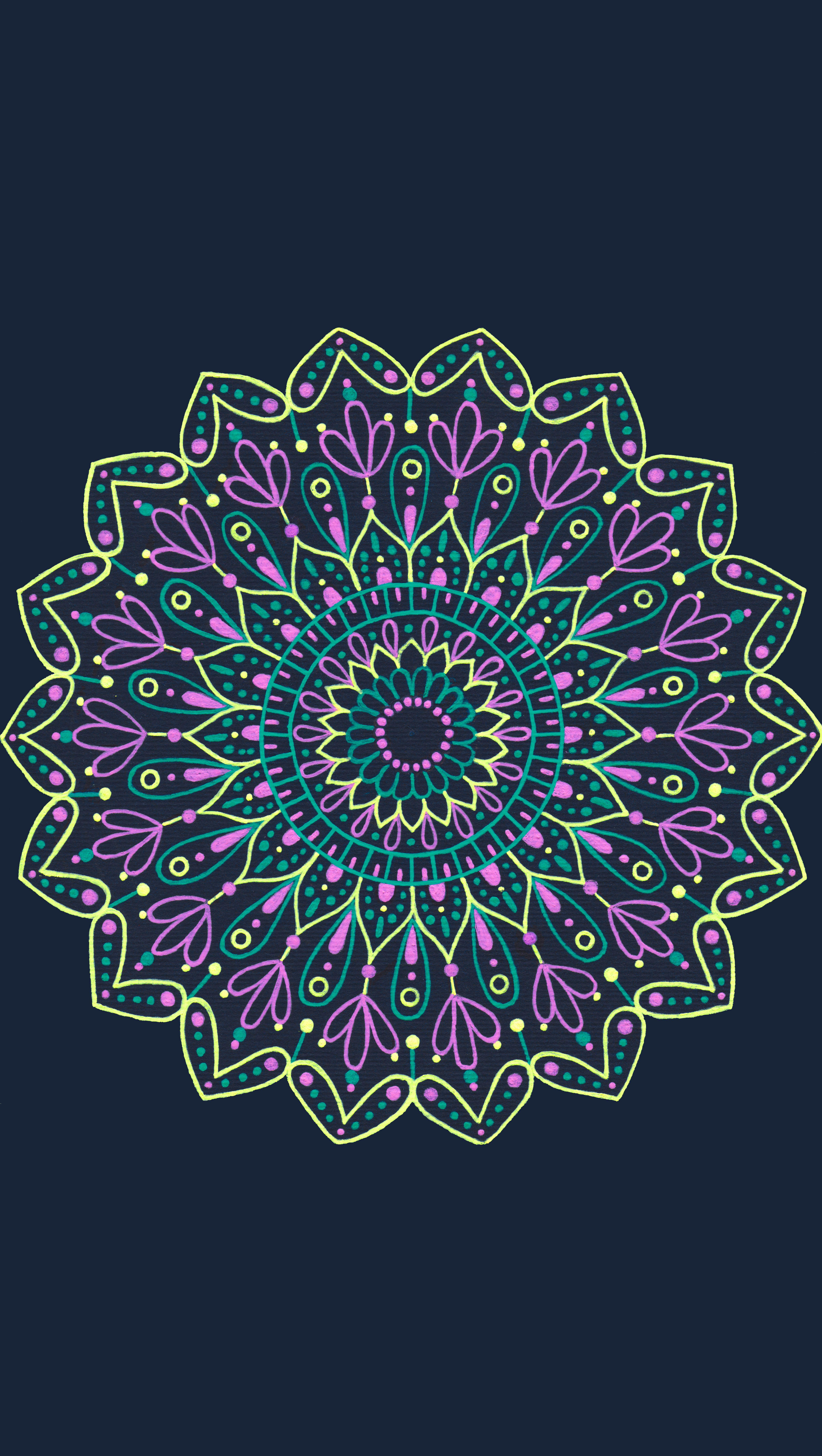 4723x8371 Neon Mandala Wallpaper. Mandala wallpaper, Cute wallpaper background, Mandala