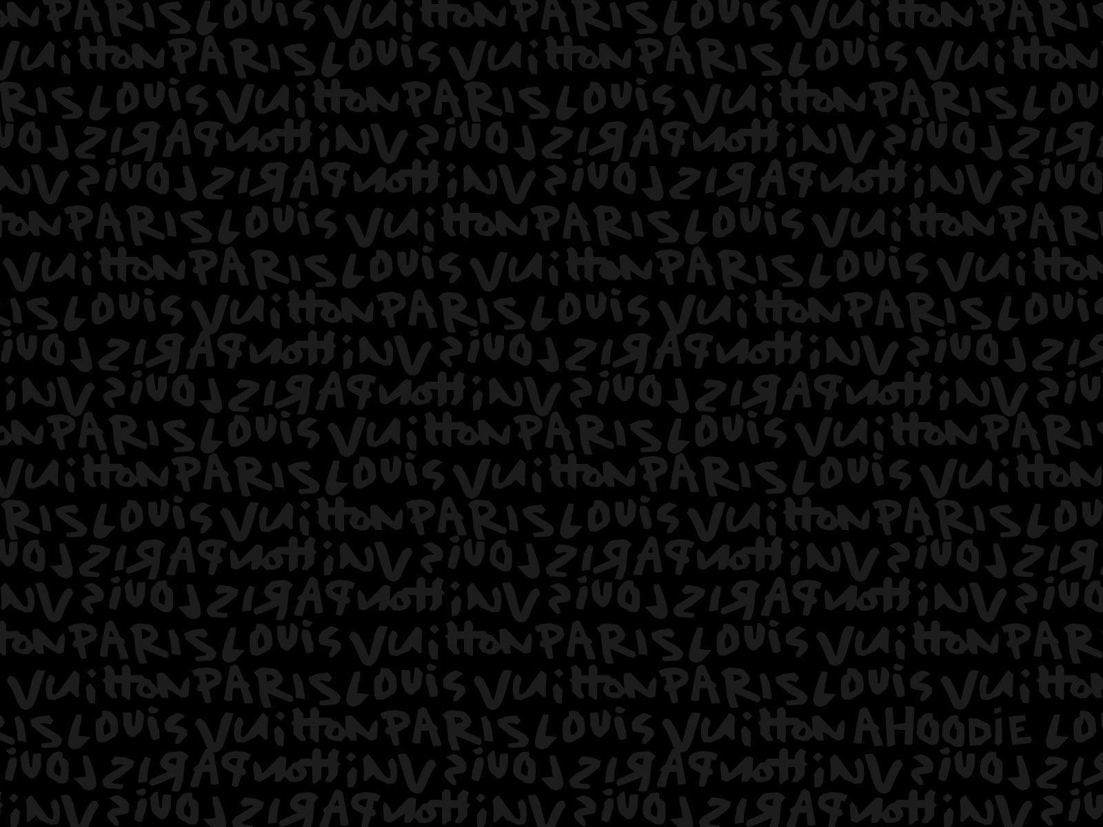 1600x1200 Louis Vuitton Black and White Wallpaper