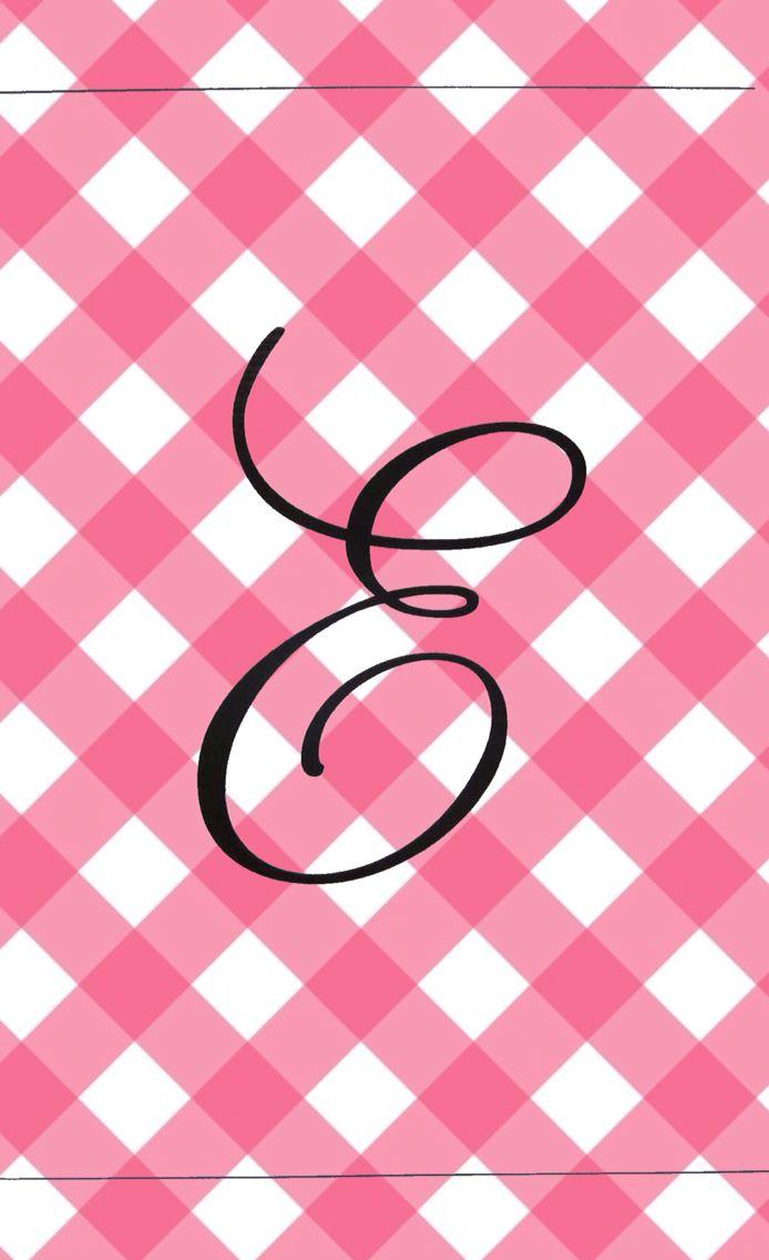 694x1136 iPhone monogram wallpaper. Every letter should be as beautiful as the letter E. Followed closely by the letters. Monogram wallpaper, Pretty monograms, Wallpaper