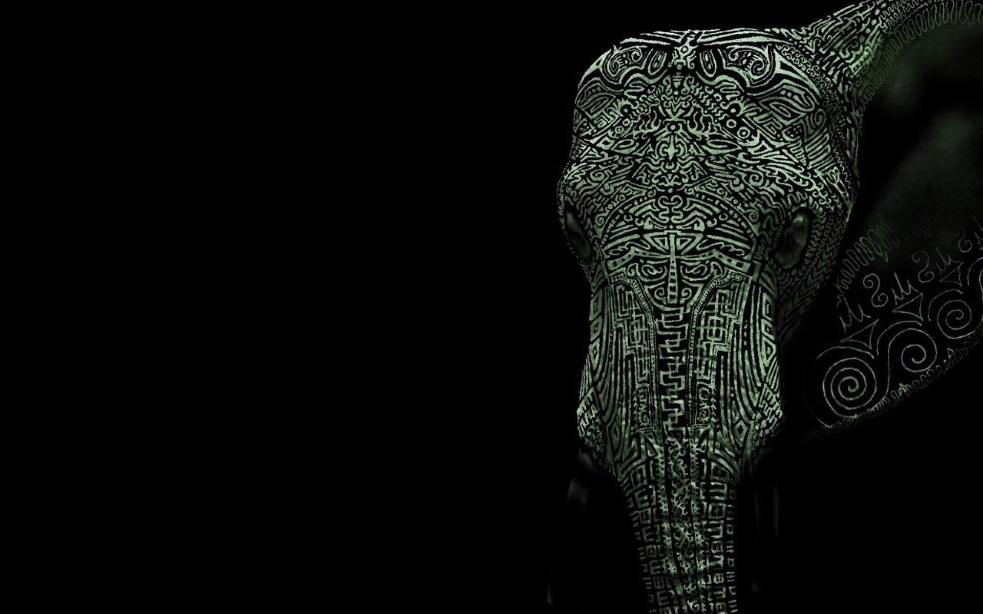 1920x1200 Tattooed elephant Wallpaper. Elephant wallpaper, Elephant tattoos, Elephant iphone wallpaper